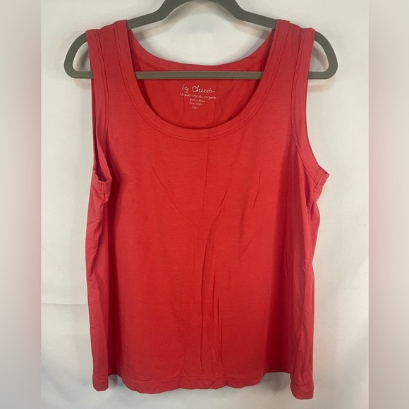 Chico's Tops - Chicos cotton blend crew neck sleeveless top. Stretchy and soft, size 3/Large